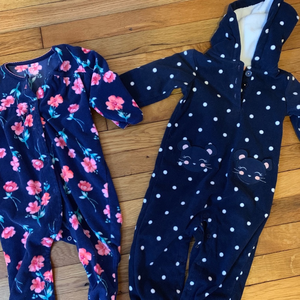 Two 18 month fleece outfits